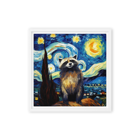 Sippy Night Framed Canvas
